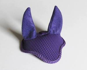 Protector de Orejas para Caballo, Velo Antimoscas, Transpirable, de Algodón, Tejido a Crochet, Silenciador de Ruido, Equipo de Equitación - Product Image 5