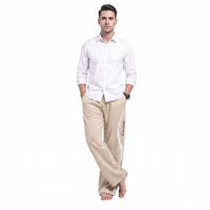 Men <b>Oversized</b> Relaxed Fit Jogger Pants Custom Logo Streetwear Casual <b>Sweatpants</b> With Contrast Side Panel Design - Product Image 3
