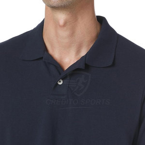 Polo homme manches courtes été, coton haute qualité, logo personnalisé, vêtement décontracté à vendre - Product Image 5