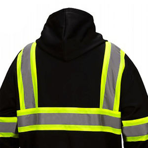 Sudadera de Seguridad Reflectante de Alta Visibilidad para Hombre, Ropa de Trabajo ANSI Clase 3 EN ISO 20471 Clase 2, Impermeable, para Trabajadores de la Construcción y Carreteras - Product Image 2