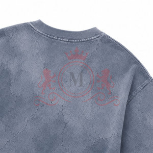 Camiseta cómoda de hombros caídos con efecto desgastado por el sol, de material transpirable, para uso diario informal y aventuras al aire libre. - Product Image 5