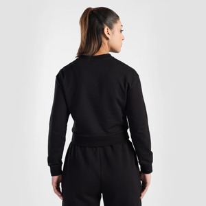 Custom Wholesale Winter <b>Plus</b> <b>Size</b> Women Casual <b>Lounge</b> <b>Set</b> Solid Crew Neck Sweatshirt & Flare Pants Two Piece Outfit - Product Image 3