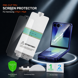 ฟิล์มกันรอยแบบนิ่ม TPU ไฮโดรเจล สำหรับ Samsung Galaxy Z Flip 7 Flip 8 ผลิตโดยผู้ผลิตฟิล์มกันรอยแบบยืดหยุ่น พร้อมชุดอุปกรณ์ติดตั้ง - Product Image 2