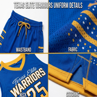 Set Seragam Basket Elite Warrior Uniseks Tanpa Lengan V-Neck Tie-Dyed 160g Celana Pendek Jersey Bernapas dan Menyerap Kelembapan