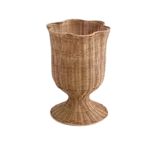 Vase à fleurs décoratif en rotin rustique, vase de table en rotin naturel, pots à fleurs, décoration vintage pour la maison et l'hôtel, en provenance du Vietnam - Product Image 6