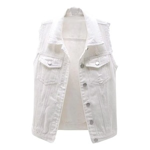 Casual wear top quality best <b>material</b> low MOQ Men's <b>Denim</b> Vest high demanding latest style trending custom logo Men's <b>Denim</b> Vest - Product Image 5