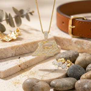 Unique SHRAMAN DIAMOND Unisex Fashion Jewelry Hip-hop Style Custom Iced Iron Money 10K <b>Solid</b> <b>Gold</b> Lab Grown Diamond <b>Pendant</b> - Product Image 6