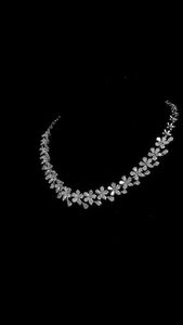 25.00 CTW Lab Grown Diamond <b>Statement</b> <b>Necklace</b> | Mixed Cut Dangle Eternity Collar - Product Image 4