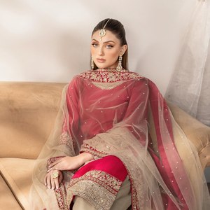Belle fête porter haut-bas et Dupatta ensemble taille XL look élégant - Product Image 4
