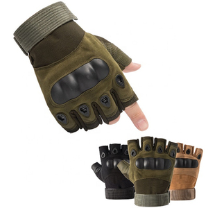 Guantes Tácticos para Exteriores, para Caza, Tiro, Equitación, Fitness, Senderismo, Motociclismo, sin Dedos, Medios Dedos, de PU, para las Cuatro Estaciones - Product Image 2