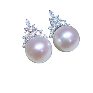 Women's S925 Pure Silver Fine Dangle Earrings Luxury High-End Design Light Luxury <b>Watch</b> Strap Featuring Natural Freshwater <b>Pearl</b> - Product Image 5