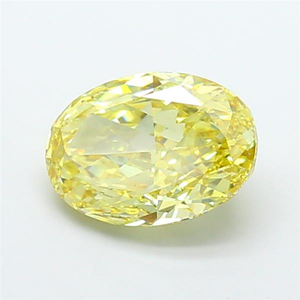 Diamant de laboratoire ovale jaune intense fantaisie, pierre de luxe pour joaillerie fine, brillant étincelant, certifié CVD, pierre précieuse en vrac - Product Image 6
