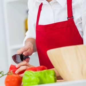 Tablier de cuisine 100% coton avec poche avant, tablier de cuisine réglable pour la maison, la cuisine, le restaurant, le café et les chefs - Product Image 4