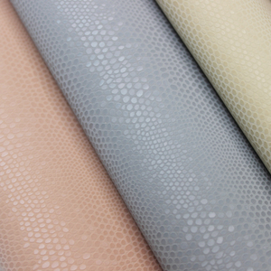 Semi PU Synthetic <b>Leather</b> Lizard Embossed Fine Reptile Grain Glossy Faux <b>Leather</b> for Bags Shoes - Product Image 1