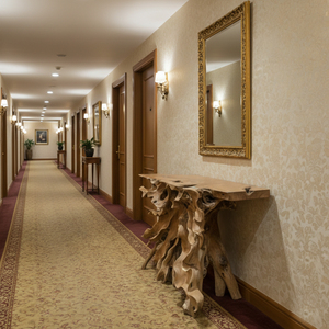 Mesa Consola Vintage de Madera Maciza de Raíz de Teca Reciclada Auténtica Alba Farmhouse - ¡Gran Oferta! Madera Sostenible de Ramas para Proyectos de Interiores - Product Image 5