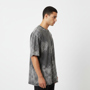 เสื้อยืดคอกลมคอสูงพรีเมียมสำหรับผู้ชาย ผ้าฝ้ายทรงโอเวอร์ไซส์  รับผลิตเสื้อยืดเปล่าแบบคอเต่า  รับผลิตตามแบบ OEM ODM - Product Image 3