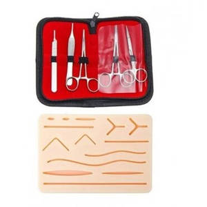 Almohadilla de Silicona Grande con 14 Heridas Precortadas para Prácticas de Sutura, Kit para Estudiantes de Medicina y Veterinaria/Enfermería, Set Ortopédico para Uso Hospitalario - Product Image 5