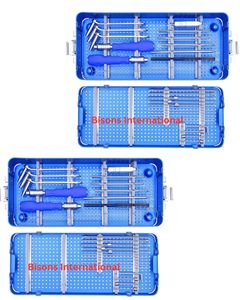 Juego de Instrumentos de Tornillos de Compresión Canulados Sin Cabeza Ortopédicos BISONS 3.0–6.5mm, Kit de Fijación Ósea Quirúrgica con Certificación CE ISO - Product Image 1
