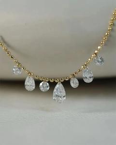 Colgante de diamante moissanita en plata de ley 925, colgante de diamante personalizado y otras joyas de diamante - Product Image 1