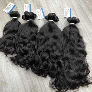 Producto en Oferta: Cabello Humano Virgen Vietnamita en Paquetes, con Cutícula Alineada, Ondulado Natural, Gran Cantidad en Stock - Product Image 1