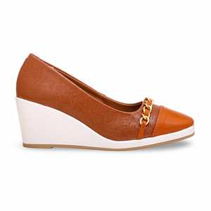 WN7379 Mustard Court Chaussures plates pour femme - Product Image 4