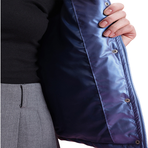 Nouveauté 2027 – Manteau matelassé personnalisé pour femme, col montant, style décontracté, streetwear, patchwork, pour l'hiver - Product Image 3