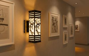 100 lm/W Wall light Viet Nam CM Decor steel/inox Living Room / Bedroom / Hallway Square / Rectangular 3500K (Warm White) <b>Touch</b> - Product Image 3