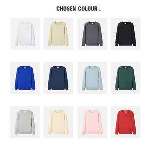HG300S Plain Sweatshirts Crew Neck Embroidery Sweatshirt Custom Men's Hoodies Sweatshirts Black <b>Jumper</b> for Men - Product Image 3