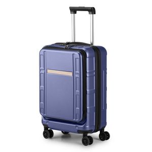 20 Inch Carry-On Luggage ABS+<b>PC</b> Double Spinner <b>Wheels</b> with TSA Lock Airline Approved Front Compartment 22 X 14 X 9 Dimensions - Product Image 6