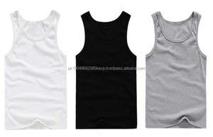 Débardeur de sport pour homme, meilleure qualité, logo personnalisé, polyester et coton, sans manches, vêtements de fitness, t-shirt athlétique, gilet - Product Image 4