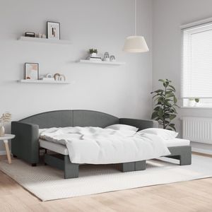 Daybed 39.4 "x 74.8" grigio scuro con materasso a rotelle non incluso - Product Image 1