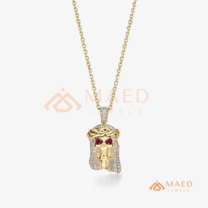 Colgante de Cruz de Moissanita Tono Oro, Collar Hip Hop Iced Out, Amuleto Religioso, Joyería de Lujo, Regalo para Hombre, EE. UU. - Product Image 5