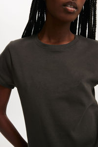 T-shirts en coton personnalisés, coupe slim, pour femmes, mode décontractée, 100% coton, légers, col rond, manches courtes, t-shirts pour femmes - Product Image 5