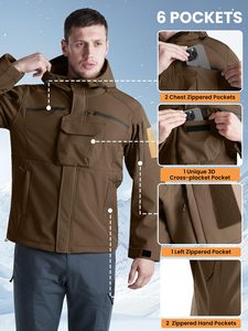 Factory Wholesale Price <b>Men</b> Softshell <b>Jacket</b> for Casual Wear High Quality <b>Long</b> Sleeve <b>Men's</b> Softshell <b>Jacket</b> With Custom Logo - Product Image 4