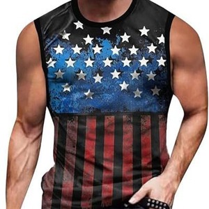 Factory Direct Men's Tank Top Sublimation UPF 50+ Quick Dry Fitness Running Sportswear OEM Supplier - Product Image 1