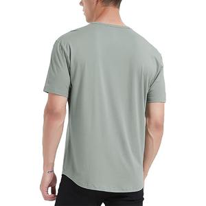 Nouveau T-shirt de sport décontracté pour homme, coupe ajustée, imprimé personnalisé, noir, respirant, 100 % polyester, idéal pour la gym - Product Image 4