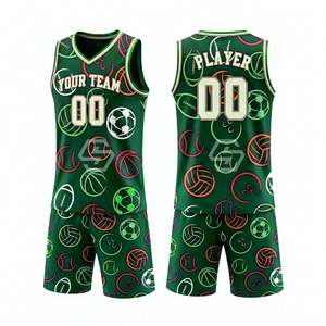 Ensemble de maillots de basket-ball personnalisés professionnels, respirants, uniformes d'équipe pour adultes, uniforme de basket-ball animé, maillot de basket-ball personnalisé - Product Image 3