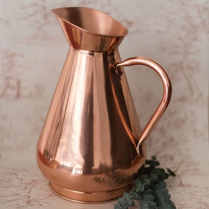 Jarra de Cobre Puro con Tapa, Diseño de Logotipo, Recipiente Metálico para Bebidas, Té, Suministros al por Mayor, Estilo Americano - Product Image 1
