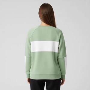 Sweat-shirt surdimensionné à capuche et épaules tombantes en molleton personnalisé pour femme, en coton de haute qualité, avec appliqué en strass écologique - Product Image 3