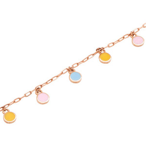 Pulseras de Cadena de Oro Real de 18k para Niños con Diamantes CZ Brillantes Redondos, Brazalete Religioso Moderno para Niños, Precio de Fábrica Certificado SGL - Product Image 2