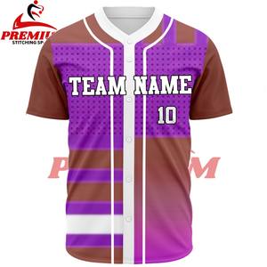 Maillot de baseball personnalisé de qualité supérieure, manches courtes, tissu léger et doux, coupe confortable, respirant - Product Image 3