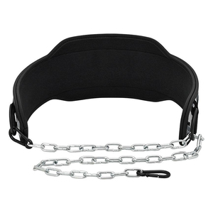 Reasonable Price Weightlifting Dipping <b>Belt</b> With Steel <b>Chain</b> Nylon Gym Fitness Exercise Weighted <b>Belt</b> Pull up Dip <b>Belt</b> - Product Image 3