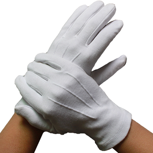 Gants de parade maçonniques 100 % coton, personnalisés, blancs, pour garde d'honneur - Product Image 5