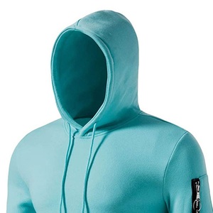 Conjunto de Sudadera y Pantalones Deportivos para Hombre, Estilo Urbano, Holgado, Ligero, Anti-UV, 100% Poliéster, Felpa, Invierno, Casual, Liso, con Corte Acampanado - Product Image 5