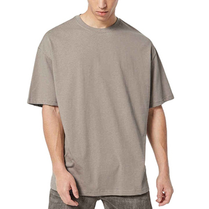 T-shirt en coton Street Wear surdimensionné à épaules tombantes, impression personnalisée de haute qualité, t-shirt épais pour hommes 2026 - Product Image 2