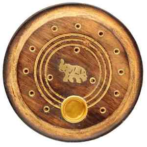 Support d'encens moderne en laiton gravé sur bois, tendance 2026, pour la maison, les fêtes, les temples, l'aromathérapie et la méditation - Product Image 6