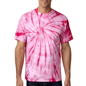 Camiseta de Cuello Redondo de Alta Calidad, 100% Algodón, con Estampado Tie Dye, Logotipo Personalizado, Unisex, Manga Corta, Corte Regular, Estilo Hip Hop para Hombre - Product Image 5