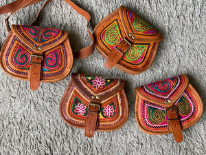 Bolso de cuero de cabra hecho a mano, bandolera cruzada de 5x7 pulgadas - Product Image 4