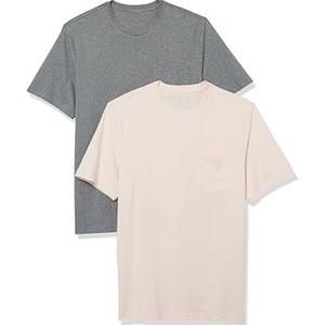 T-shirt personnalisé pour homme, surdimensionné, 100% coton jersey, non tissé, écologique, uni, décontracté, grande taille, coupe ample, logo personnalisé - Product Image 1