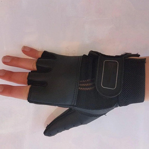 Best Performance Custom Designed Fingerless Wheelchair Gloves Real Soft Leather Waterproof for Outdoor Sports Gym Weight - Product Image 4